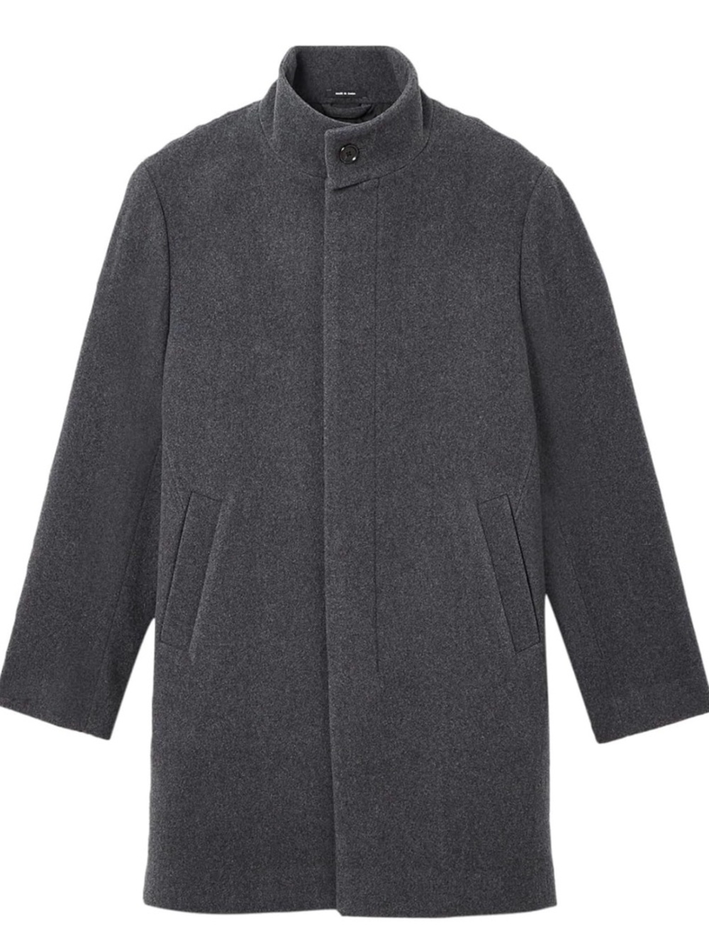 Club Monaco Men's Funnel Neck Pea Coat